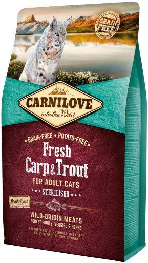 

Carnilove Carp&Trout Sterilised 2кг корм для стерилизованных кошек (рыба)