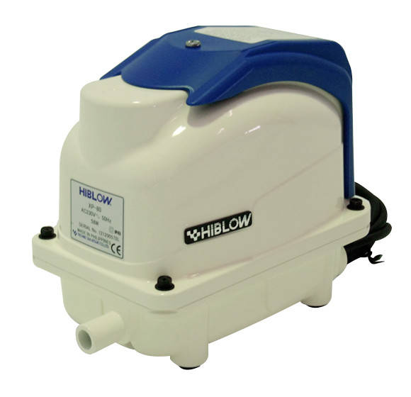 

Hiblow XP-80 - мембранный компрессор для пруда, УЗВ, септика