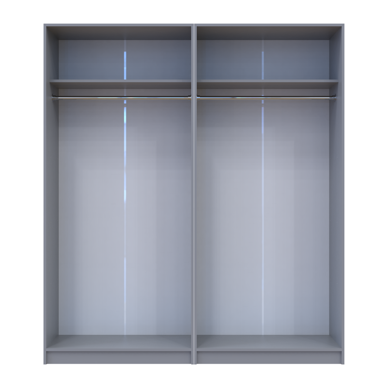 Шафа для одягу Doros Промо Сірий 2+2 ДСП 180х48х204 (80737766) 2