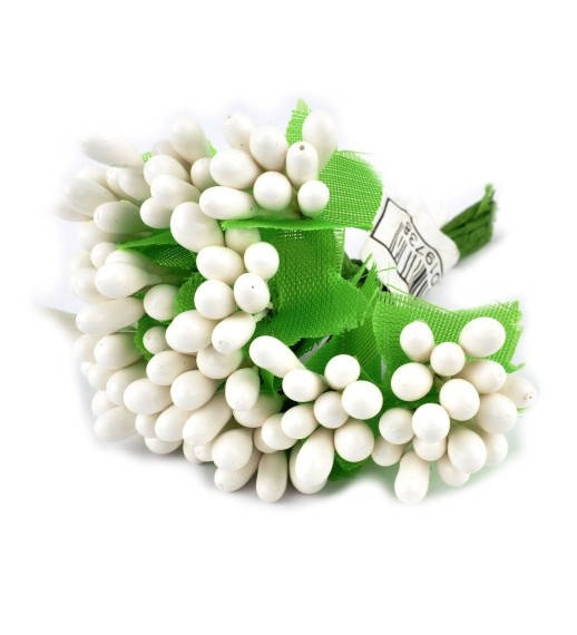 

Тычинки 12шт 6,5см белый ТЧ055-4/12