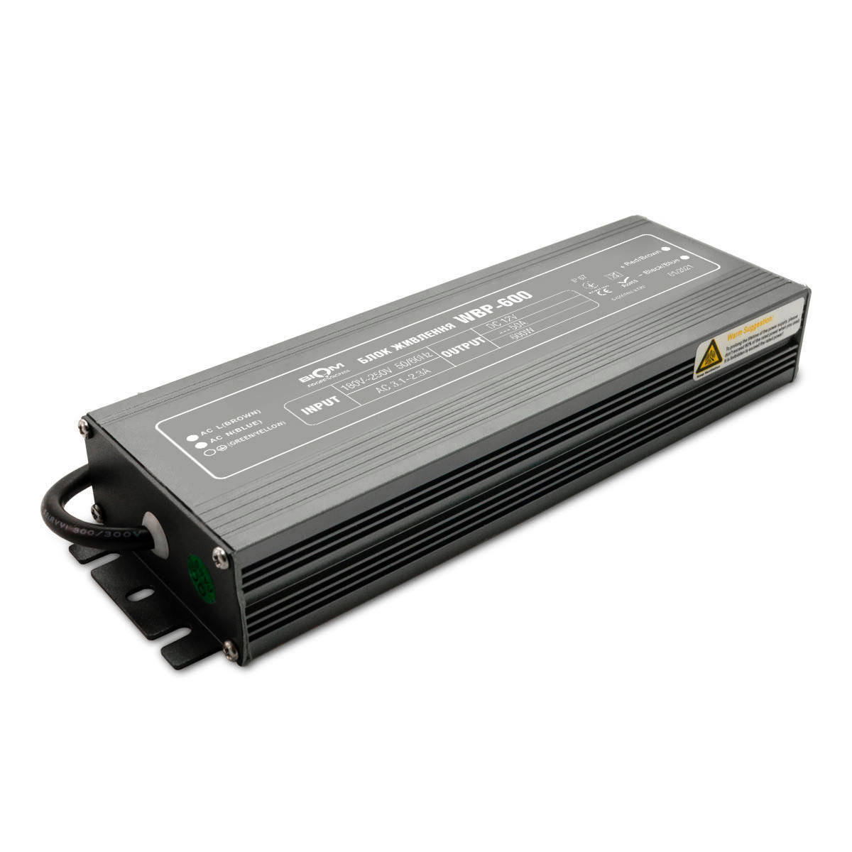 

Блок питания BIOM Professional DC12 600W WBP-600 50А герметичный