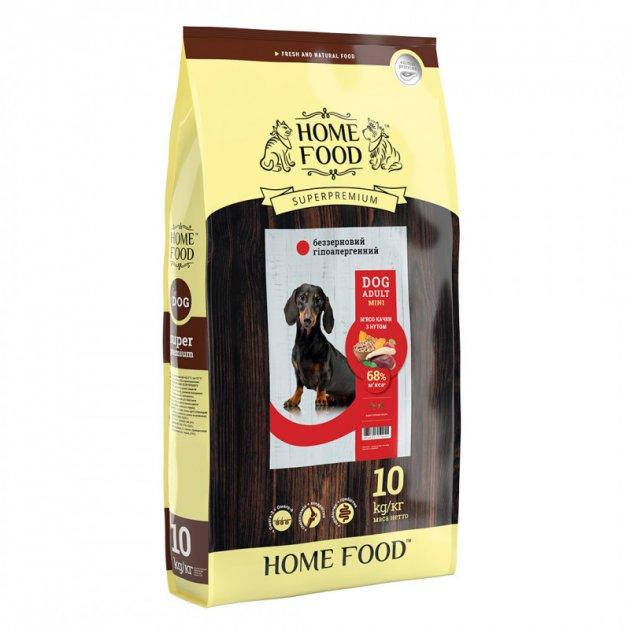 

Беззерновой корм для собак Home Food Утка и нут для мелких пород 10 кг