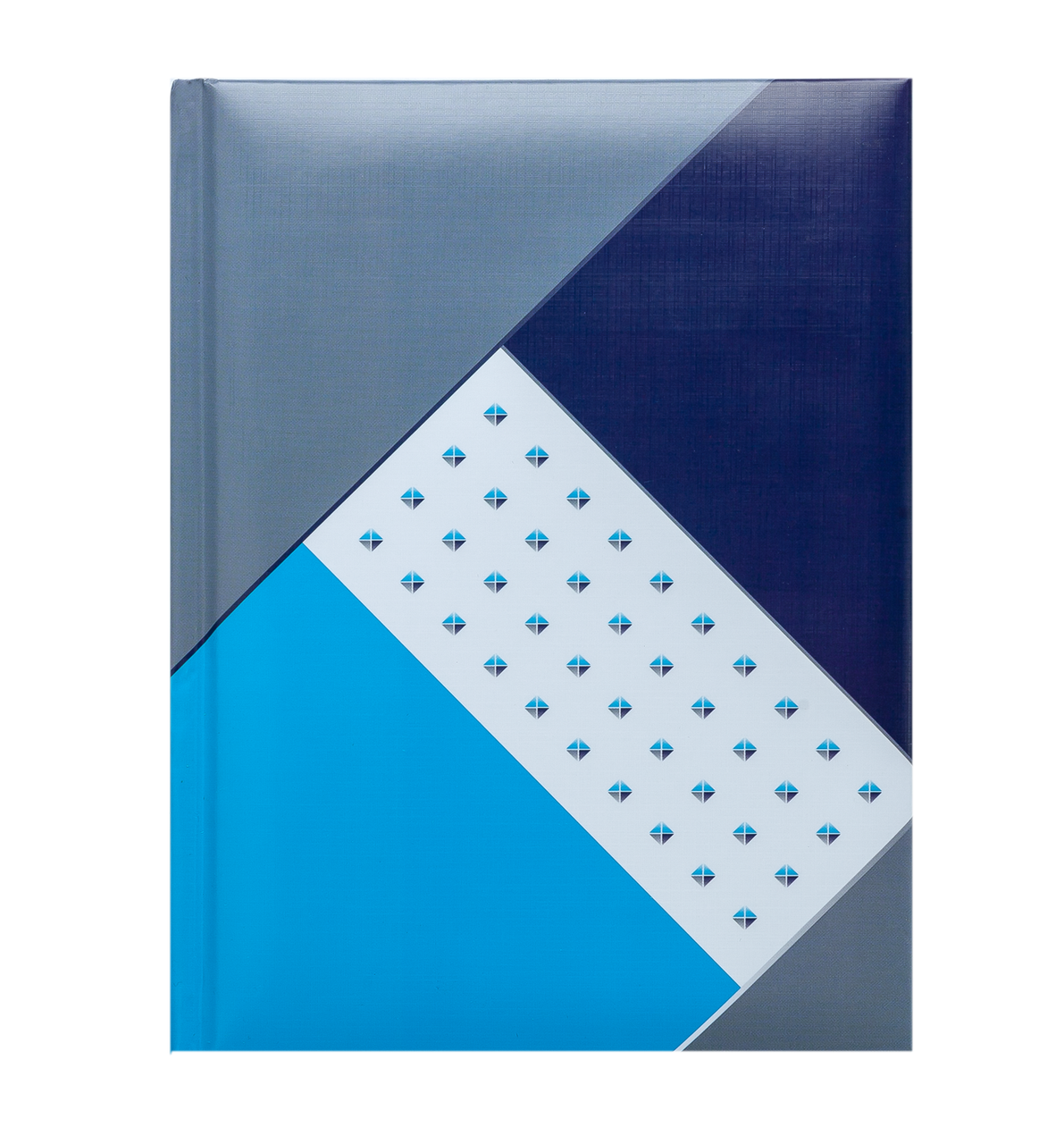 

/Записная книжка FUSION А5 80 л клетка твердая обложка с поролоном мат ламинация синяя