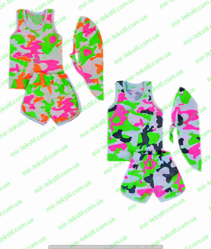 

Детский летний костюм борцовка с шортами кулир с банданой,интернет магазин,детская одежда от производителя