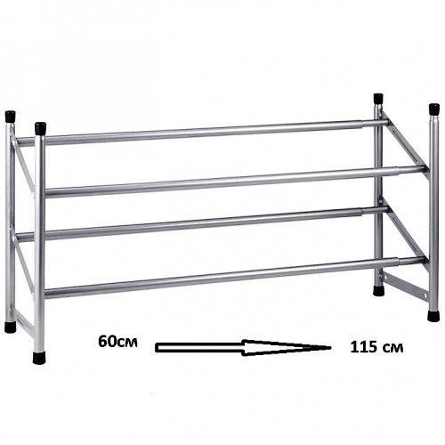

Полка для обуви раздвижная - 60 х 115 см.