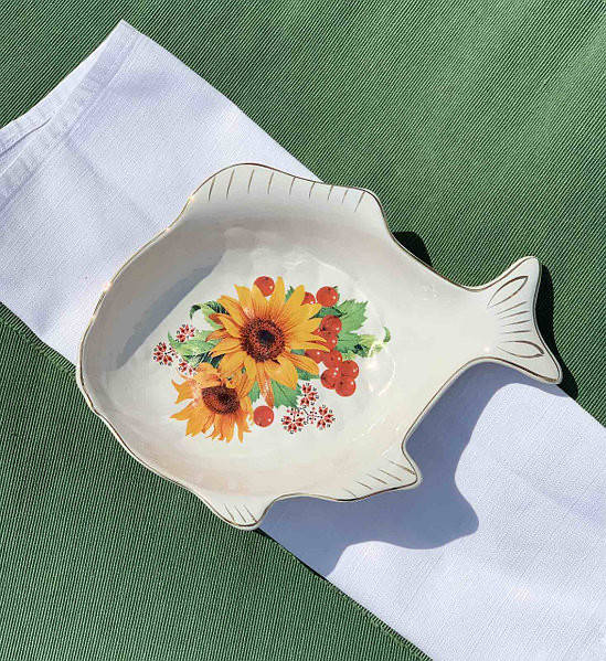 

Салатник Рыба 500, Белый