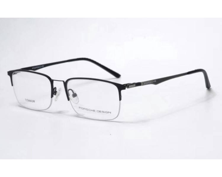 

Мужская полуободковая оправа Porsche Design p-8832 черная, Черный