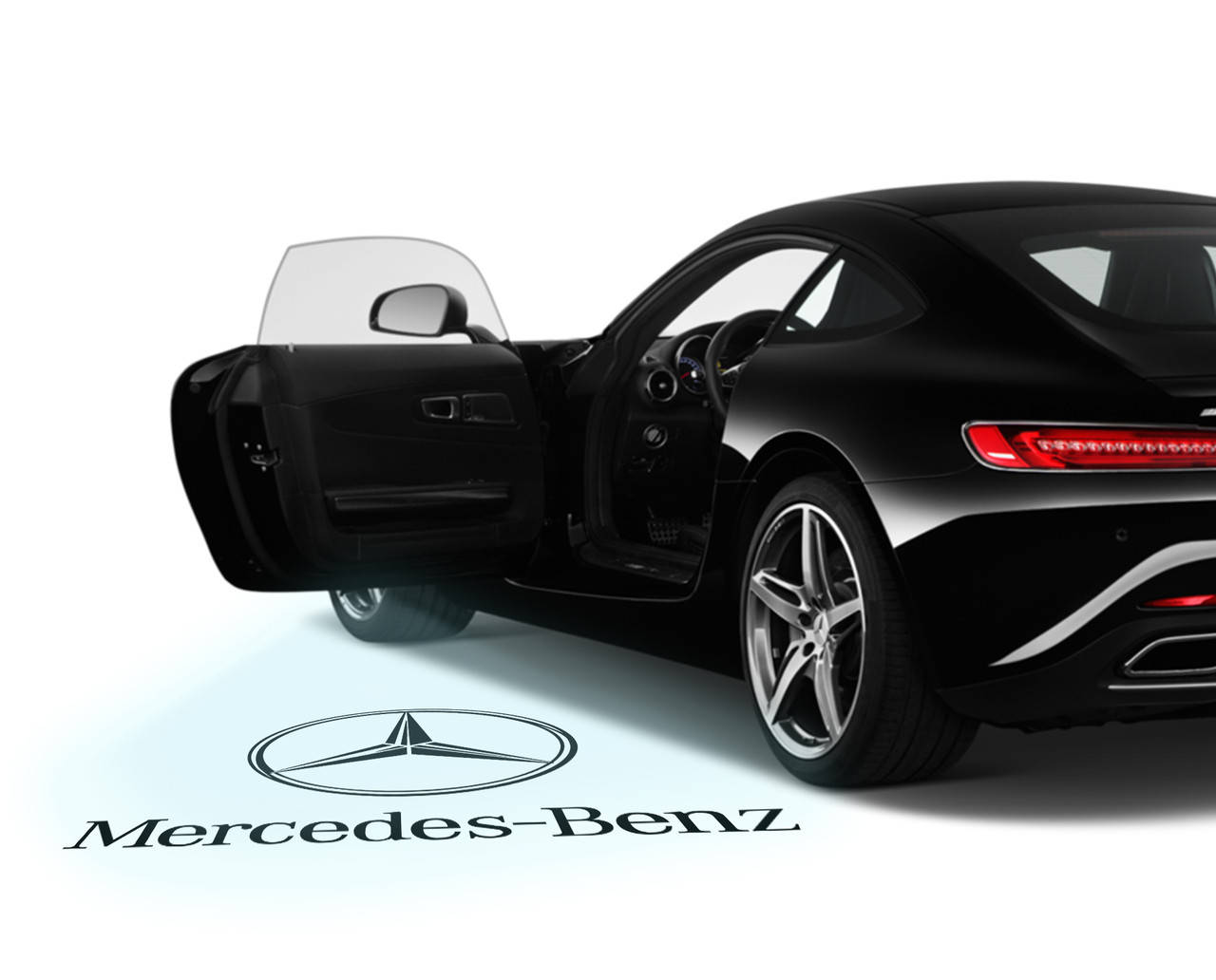 

Штатная проекция подсветка дверей проектор Мерседес с логотипом Mercedes-Benz