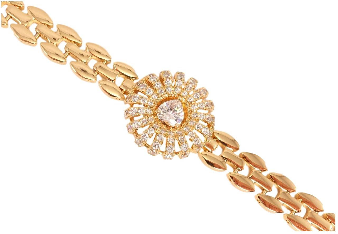 

Браслет Xuping Позолота 18K "Лучезарное Сердце" длина 19 см