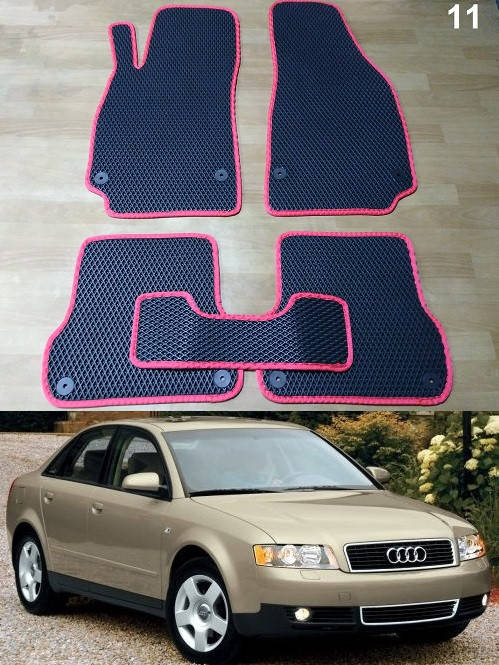 

Коврики ЕВА в салон Audi A4 (B6) '01-04, Черный