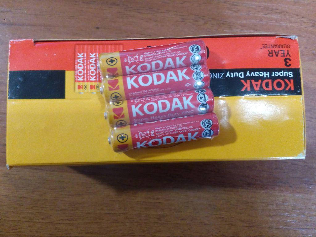 

Батарейка ААA KODAK минипальчик солевая