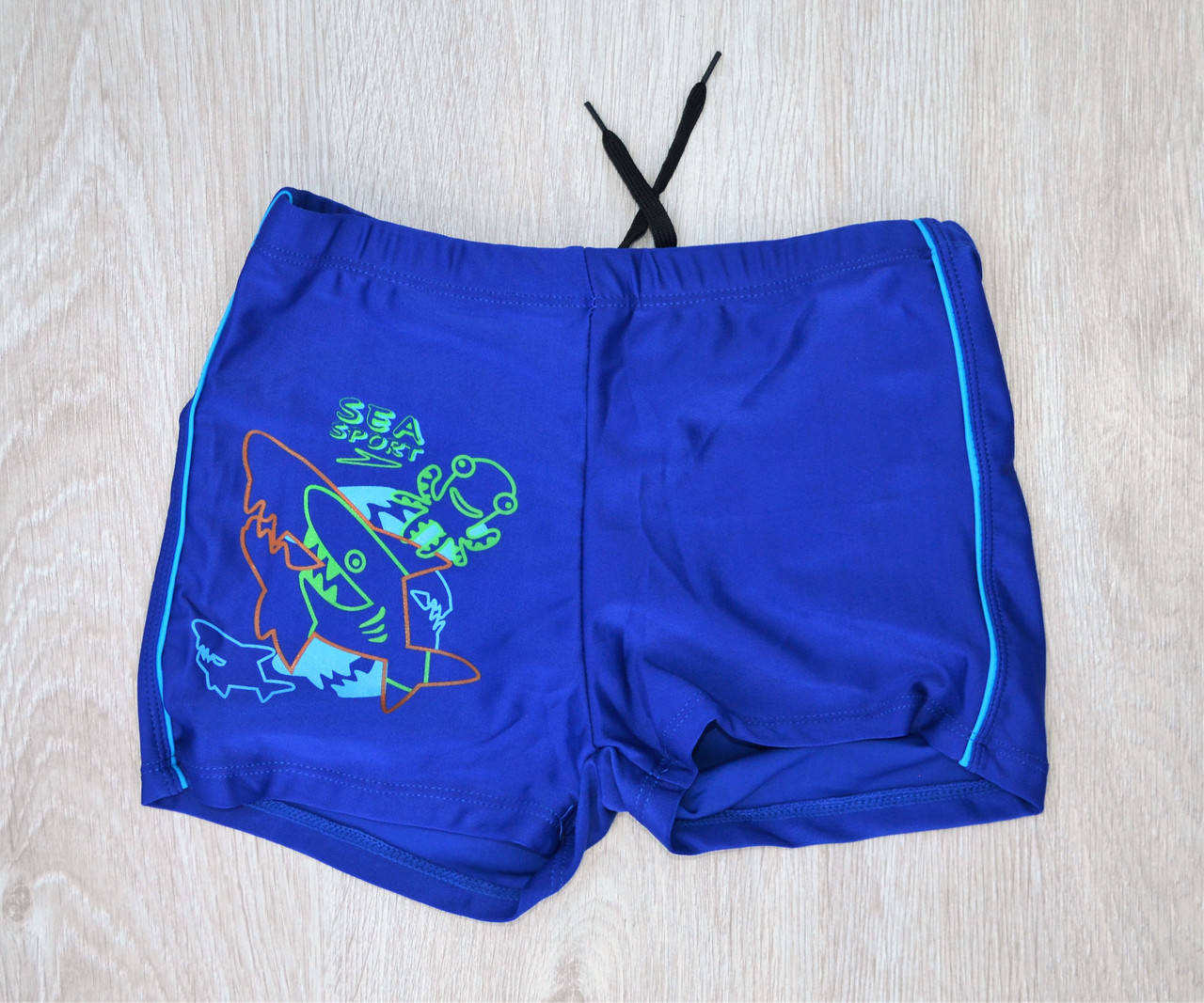 

Купальные боксерки для подростков с накаткой акула, 42-46 разм