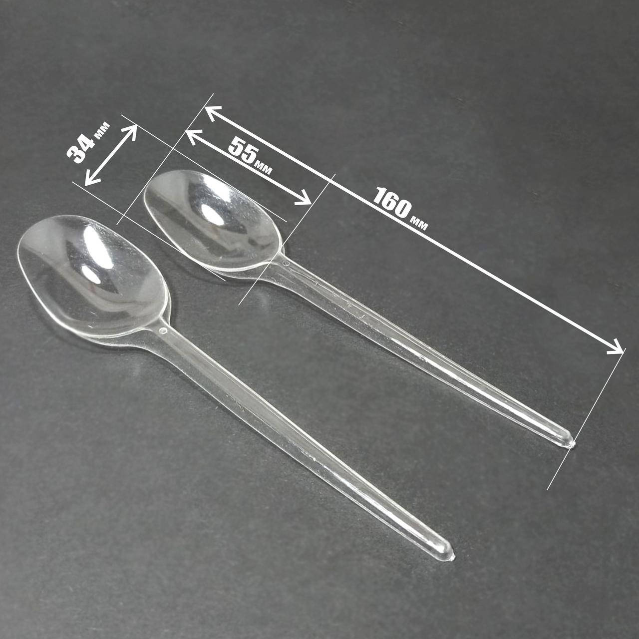 

Ложки Юнита пластиковые 100 шт Прозрачные, Прозрачный