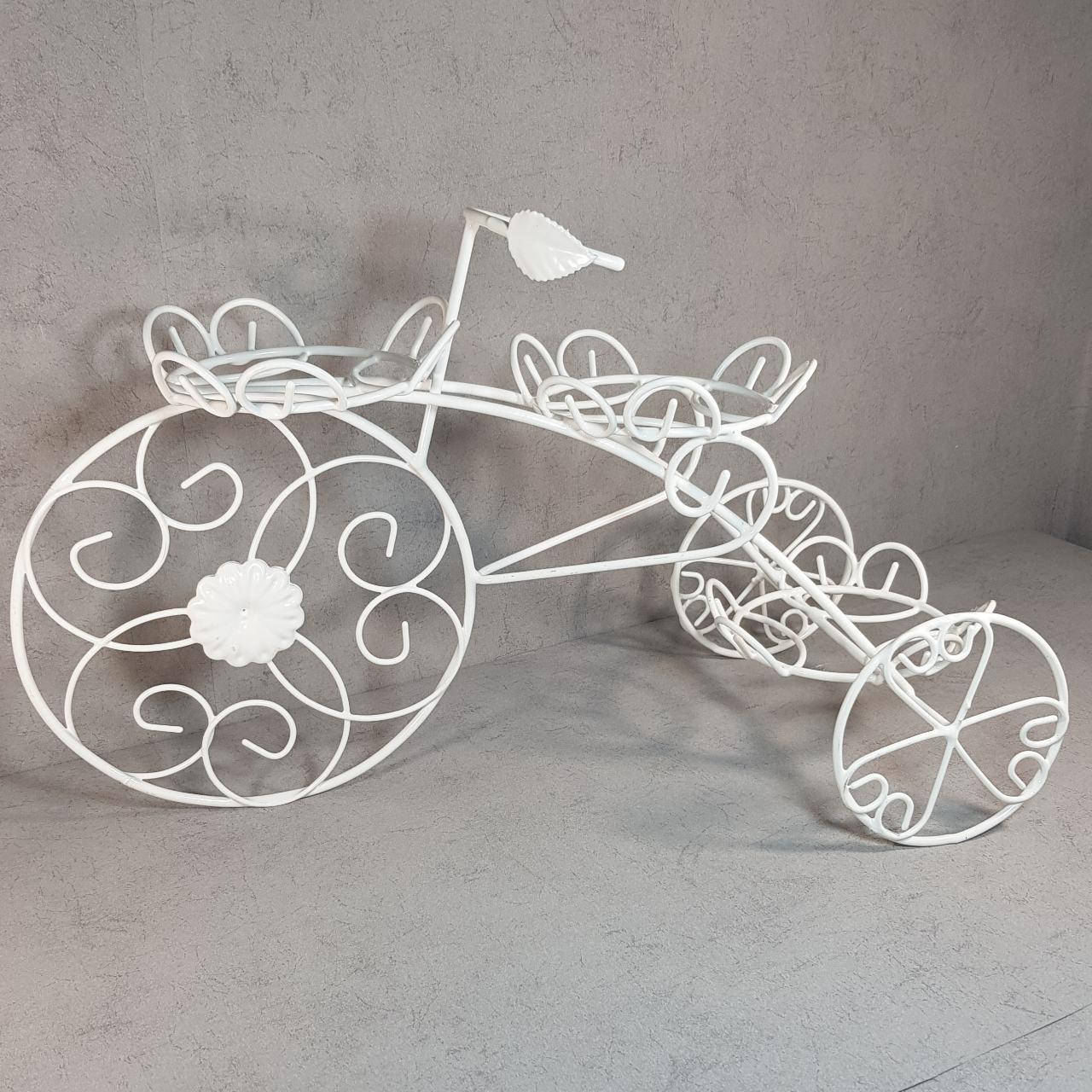 

Подставка под цветы WireDecorArt «Ровер с листочком" 45x50 см белый