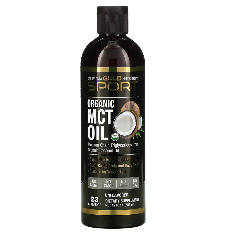 

MCT органическое кокосовое масло California Gold Nutrition (США) 355 мл, среднецепочечные триглицериды