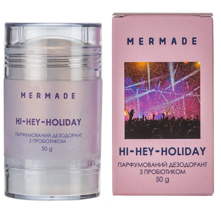 

Парфюмированный дезодорант с пробиотиком MERMADE Hi-Hey-Holiday 50 мл