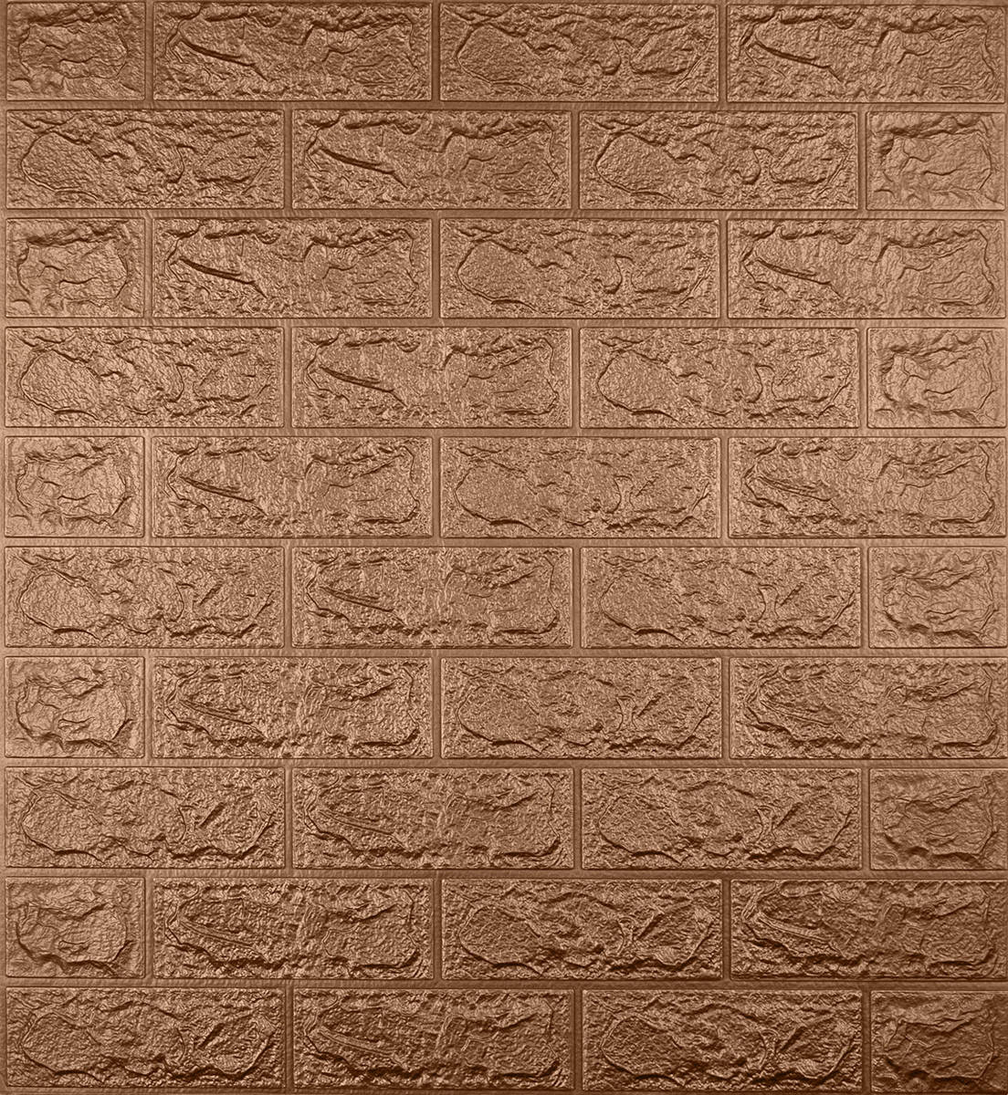 

Самоклеющаяся декоративная 3D панель под коричневый кирпич 700x770x5мм