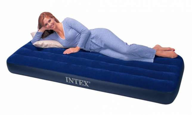 

Надувной матрас Intex 68757 одноместный, синий,191 х 99 х 22 см