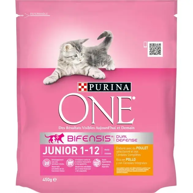

Корм сухой для котят Purina One Junior С курицей, 450 г