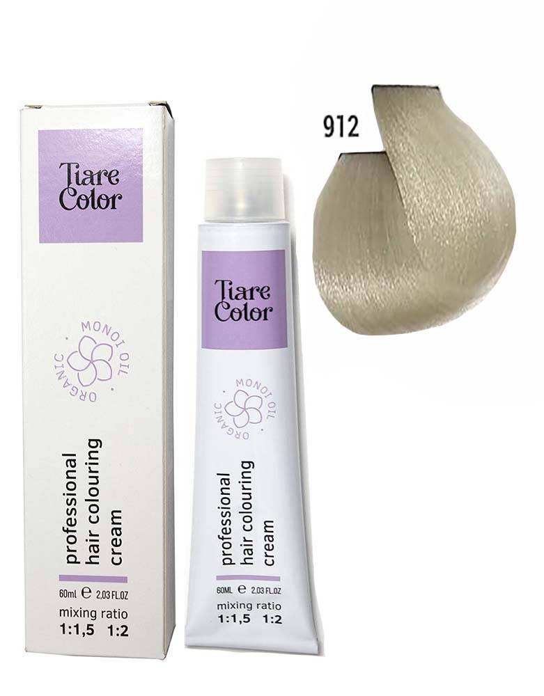 

Крем-фарба для волосся Tiare Color №912 Glacial blonde 60 мл (12580Gu)