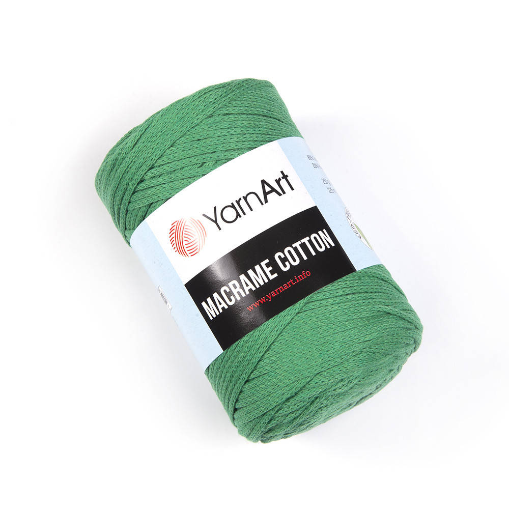 

Yarnart Macrame Cotton №759 зеленый, Зелёный