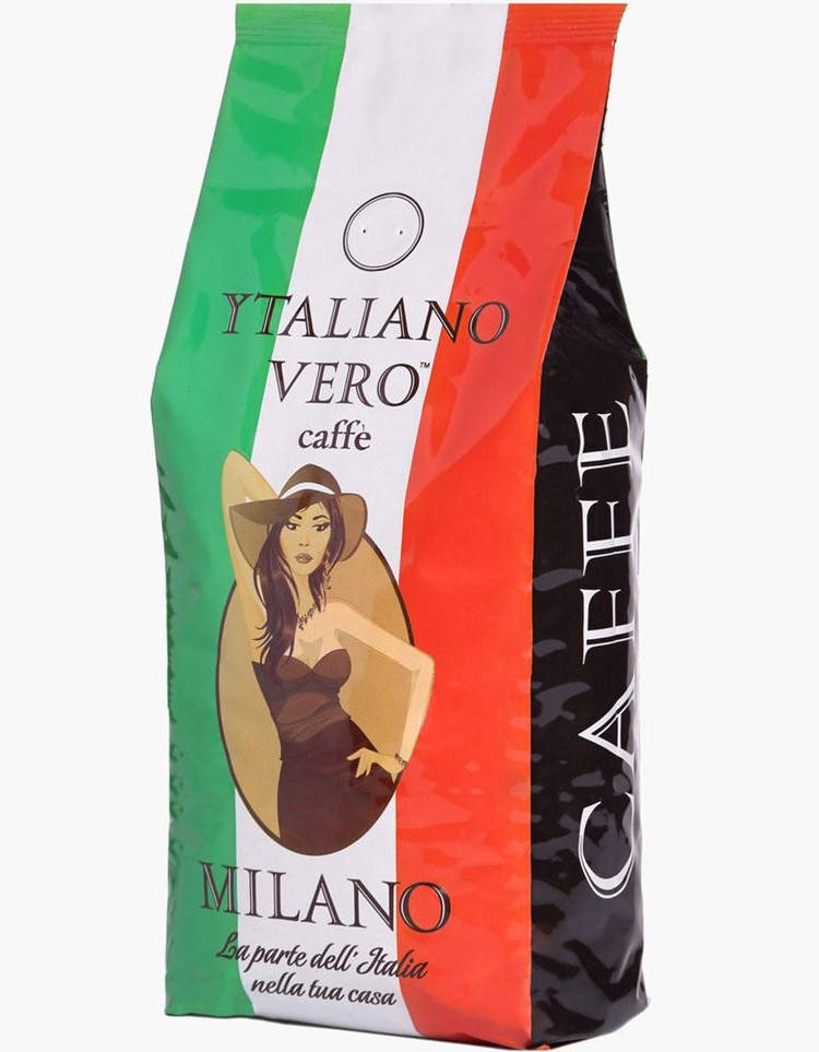 

КАВА Italiano Vero 1 кг * MILANO * РОЗПРОДАЖ *10 (шт) в ящике