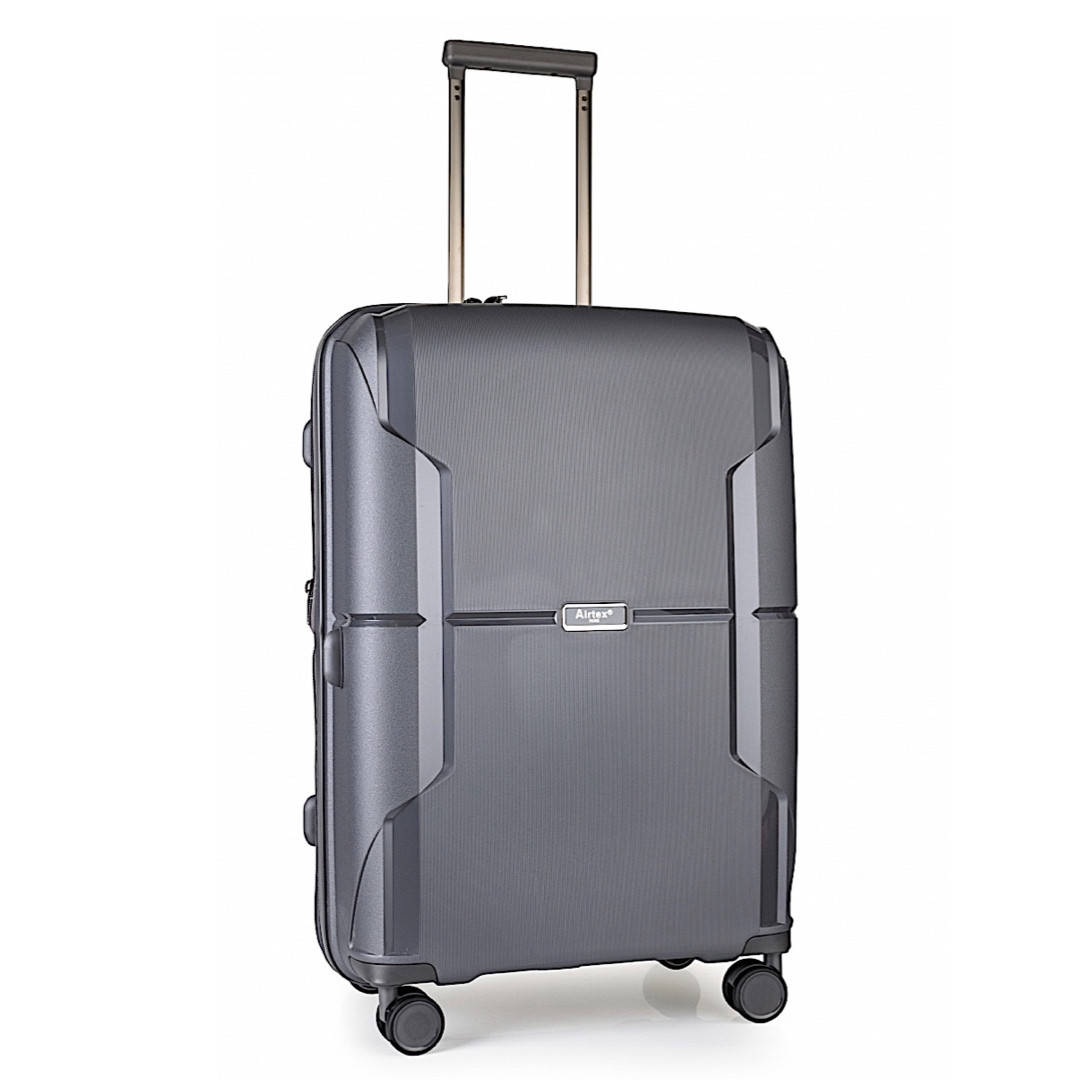 

Чемодан полипропиленовый с расширением  M серый | 28х68х46(+5) см | 3.300 кг | 75 л | Airtex 245