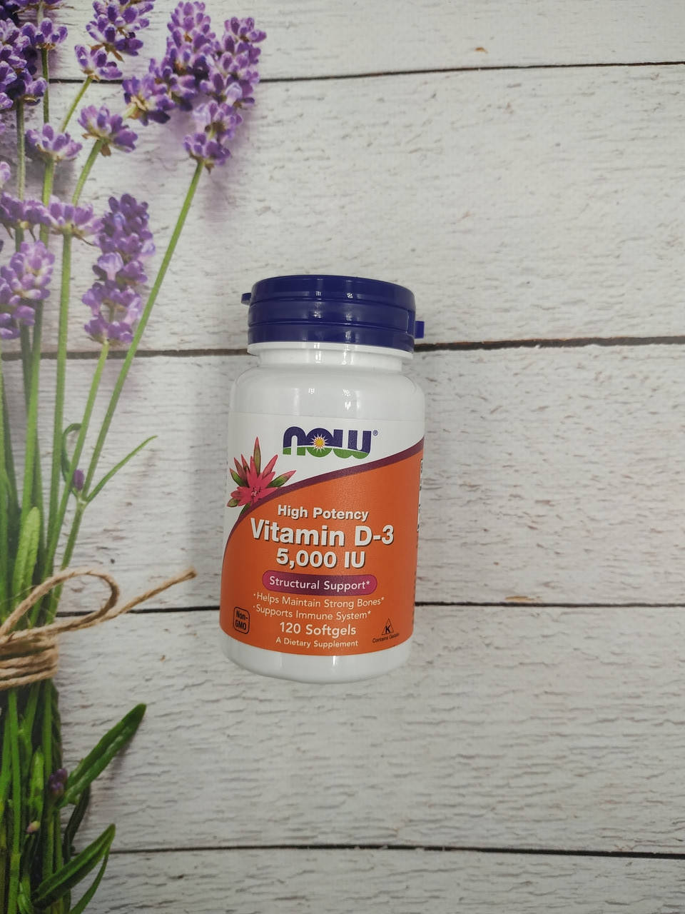 

NOW Foods Vitamin D-3 5000 IU (120 softgel) витамин д3