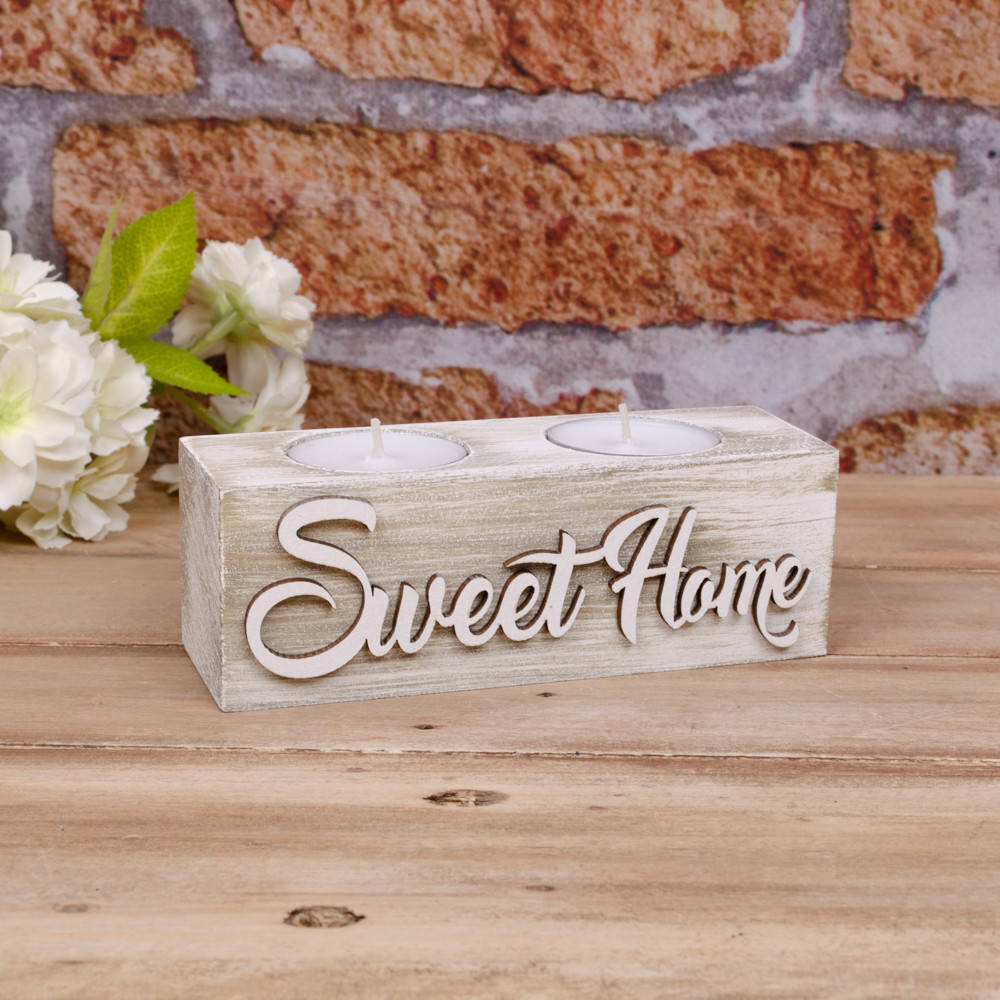 

Подсвечник деревянный коричневый Sweet Home