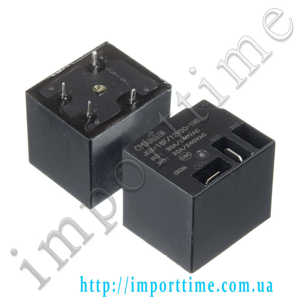 

Реле 12V 30A 4pin T91 (1 open ) (JQX-16F/12VDC-1HS)