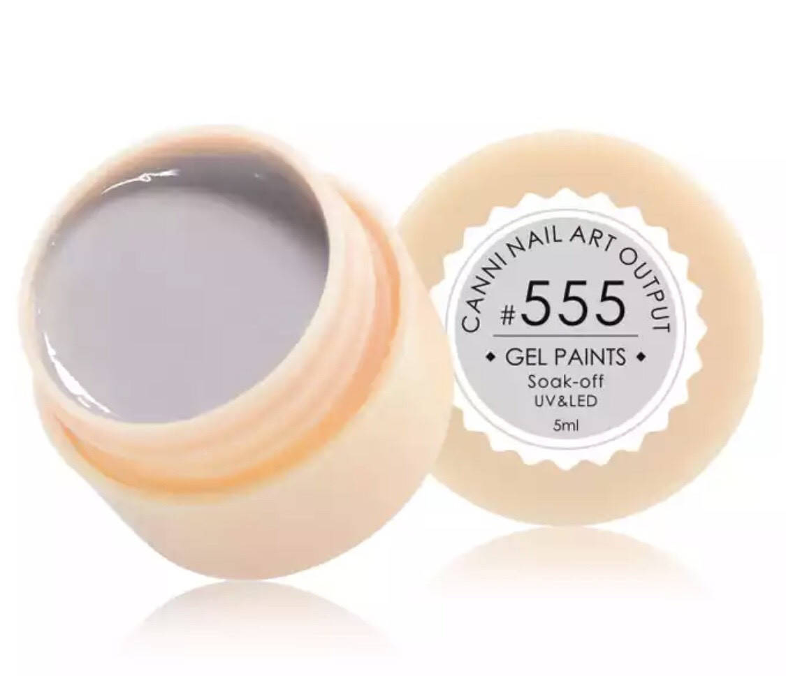 

Гель-краска CANNI 555 (светло-серый), 5 мл