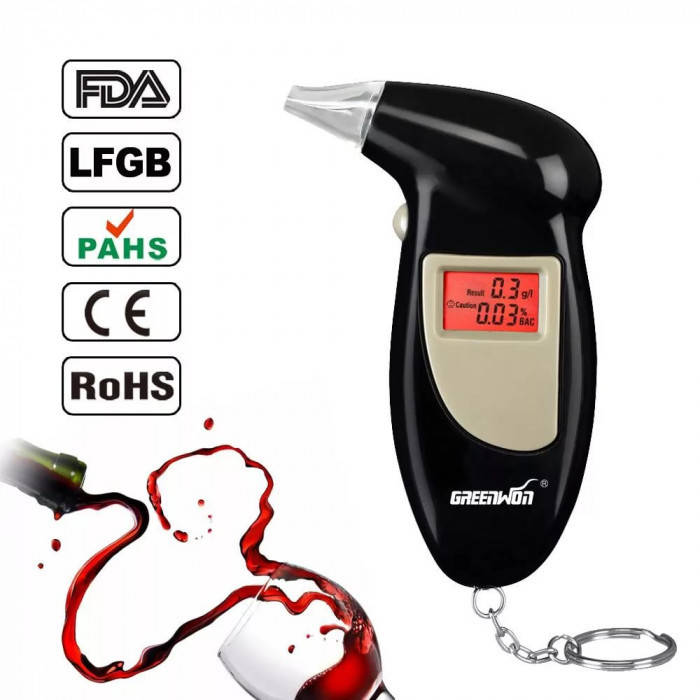 

Алкотестер Digital Alcohol Tester, драгер с мундштуками