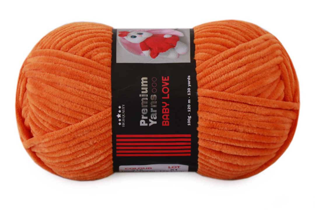 

Premium Yarn Baby Love, Оранж №316, Оранжевый