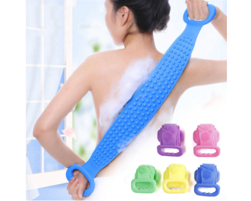 

Силиконовая щетка для душа Silicone bath towel Силиконовая мочалка, Голубой