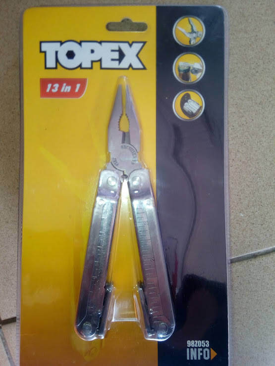 

Инструмент универсальный мультитул (13в1) 113мм Topex (98Z053)