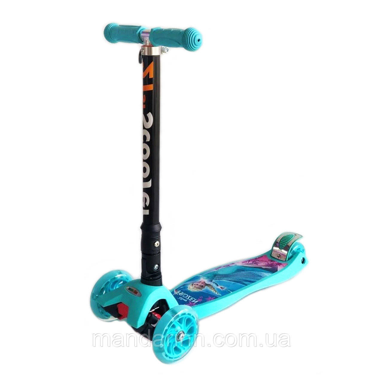 

Самокат Maxi Scooter Frozen с наклоном руля и складная ручка