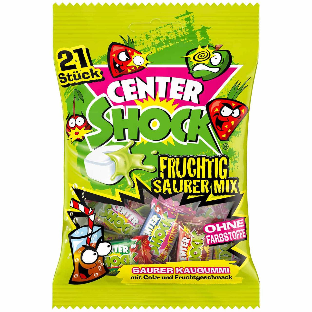 

Жвачки Center Shock Fruchtig Sauer Mix 84g (21шт)