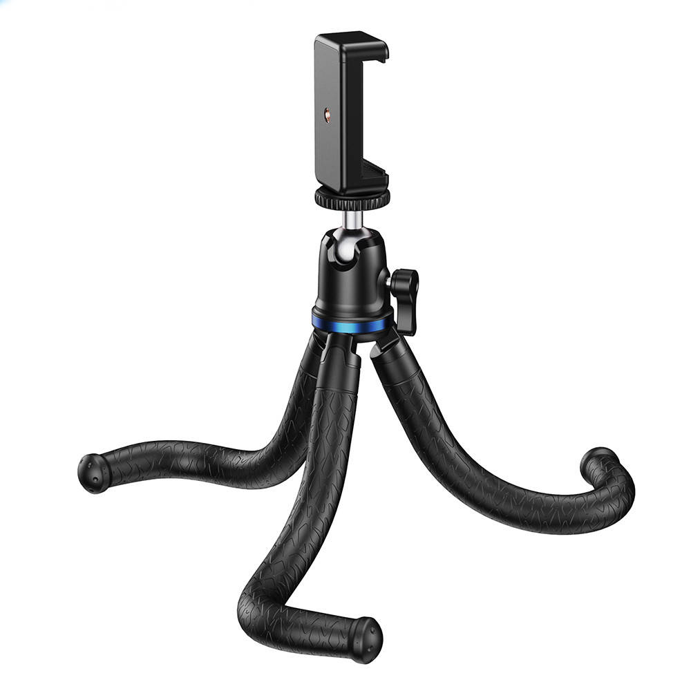 

Гибкий штатив осьминог для телефона с держателем APEXEL APL-JJ10, Черный