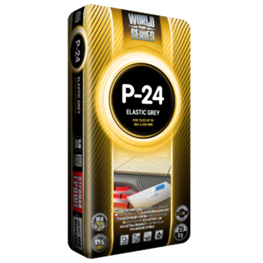 

Клей для плитки Полимин П-24 эластичный (25 кг) Polimin