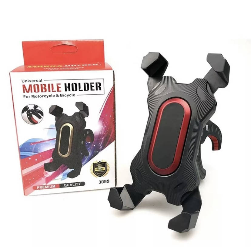 

Велосипедный держатель для телефона Mobile Phone Holder Black_Red, Черный
