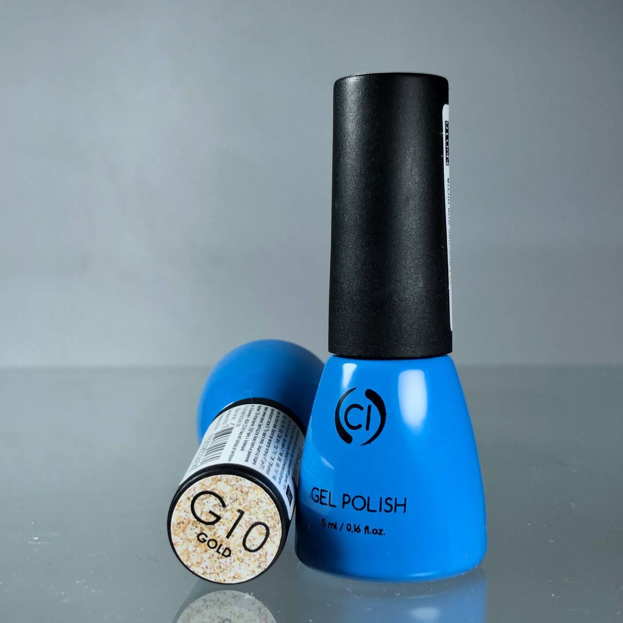 

Гель-лак для ногтей Colour Intense Gel Polish 5 мл № G10 Блёстки Gold Золотистые