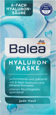 

Маска для лица Balea Maske Hyaluron 16мл
