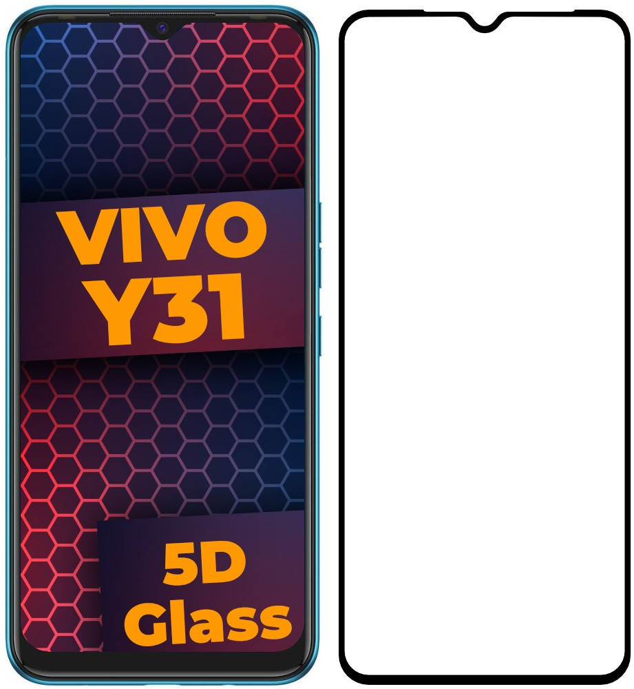 

5D стекло Vivo Y31 (Защитное Full Glue) (Виво У31)