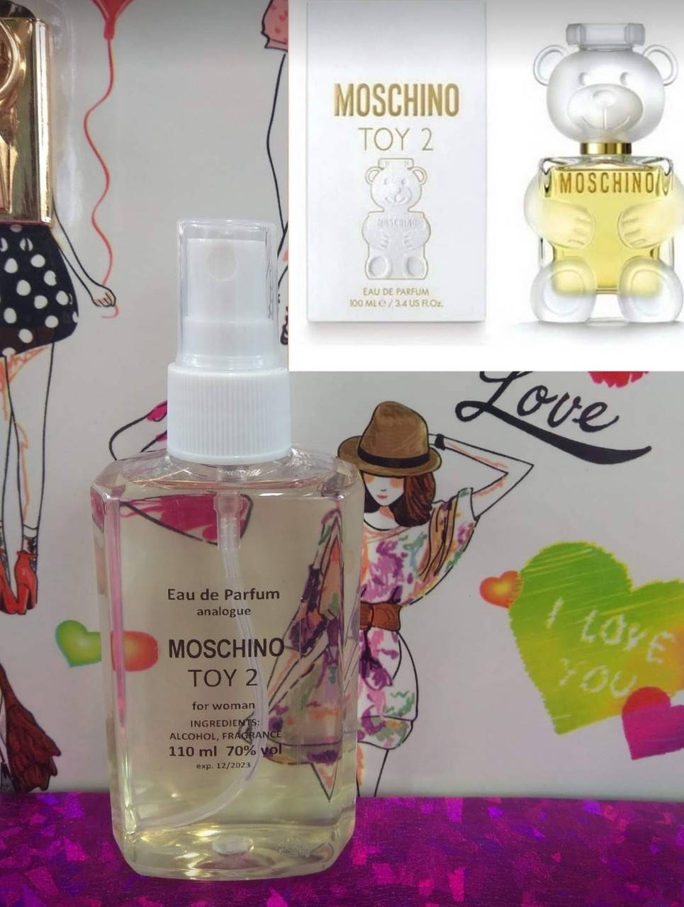 

Moschino Toy 2.Парфюмированная вода 110мл,50мл,30мл,15мл.Москино той 2.Женский парфюм.Духи