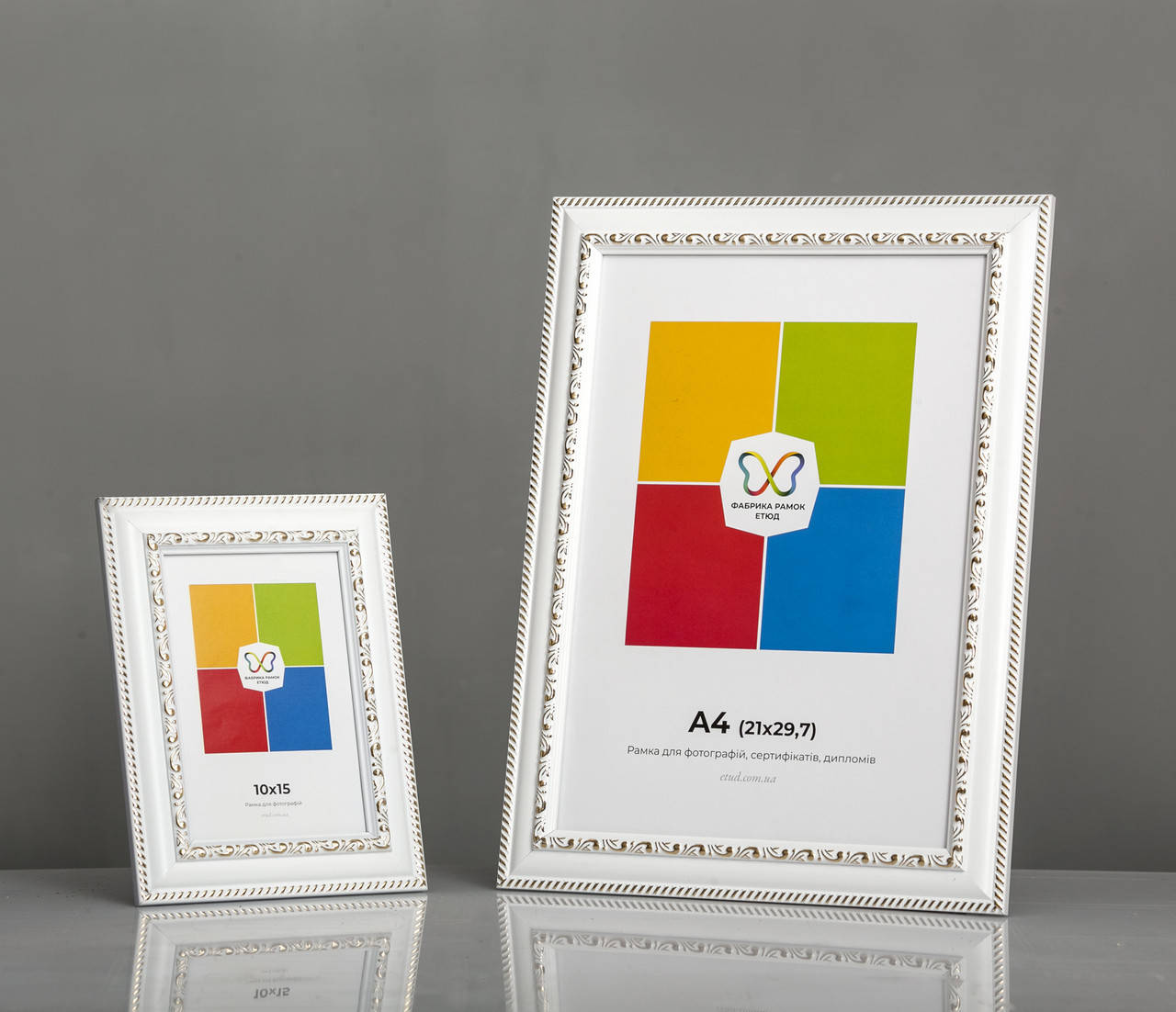 

Фоторамка пластиковая 21х30 (А4) белая. Рамка для фото, дипломов, грамот, сертификатов., Белый