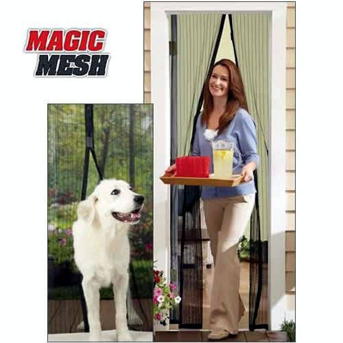 

Антимоскитные магнитные шторы Magic Mesh оригинал 100 % качество, Черный