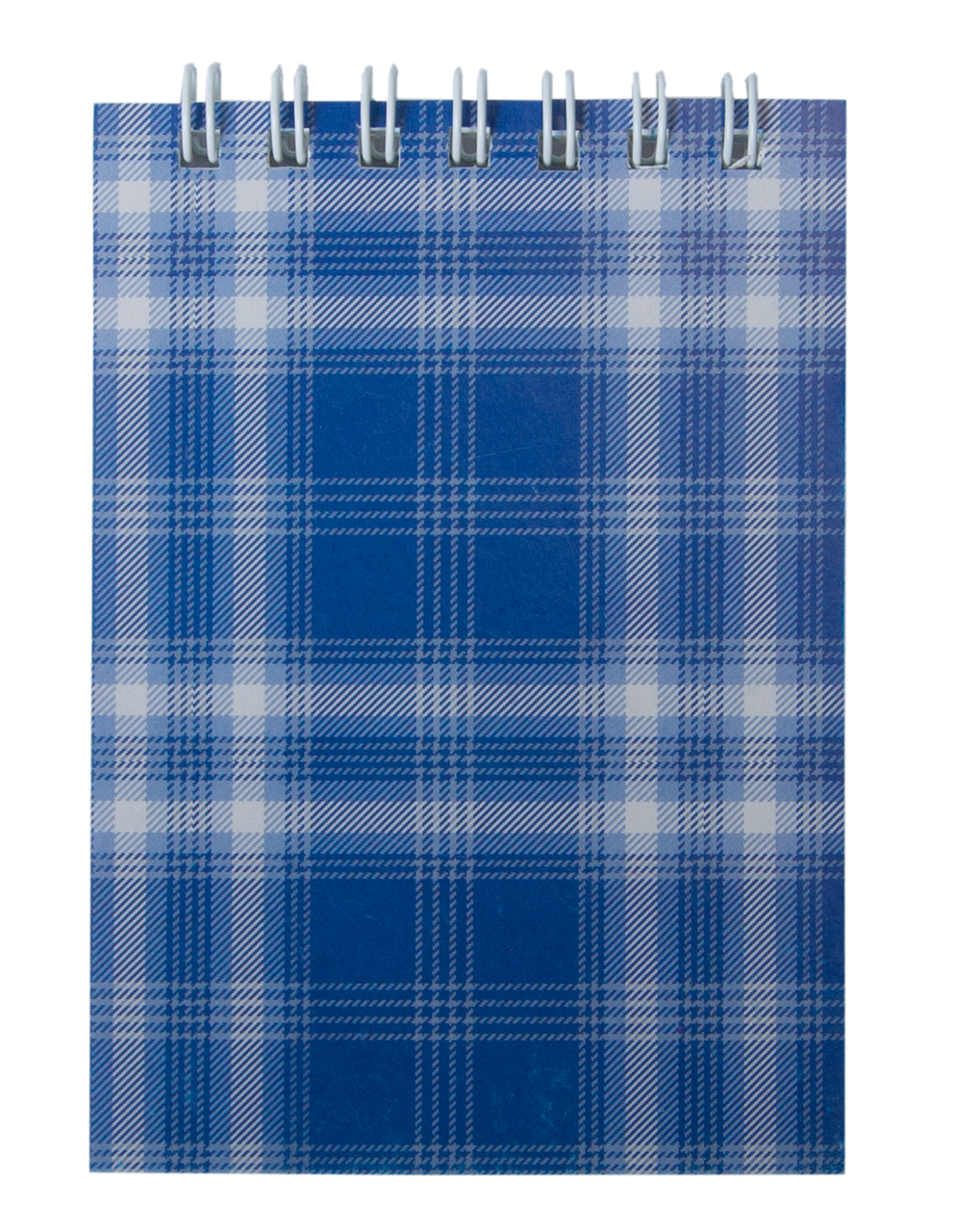 

/Блокнот на пружине сверху SHOTLANDKA А7 48 л клетка картонная обложка синий