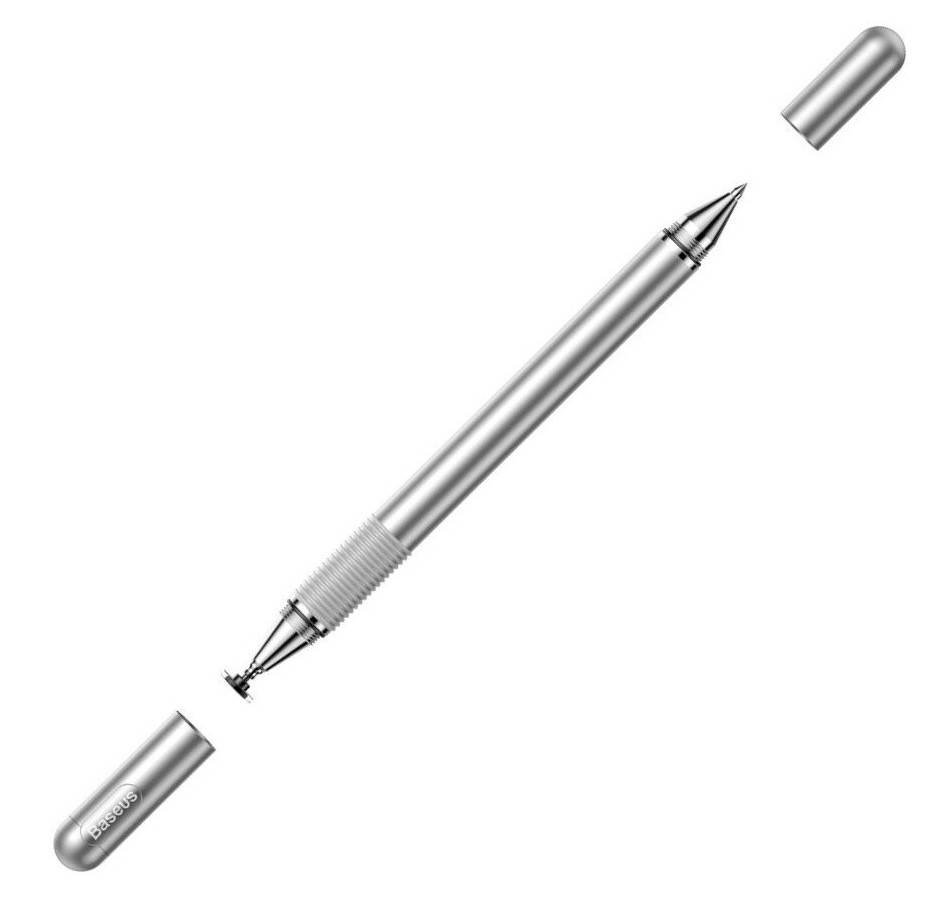 

Стилус+ручка для смартфона/планшета Baseus Household Pen Серебристый (ACPCL-0S)