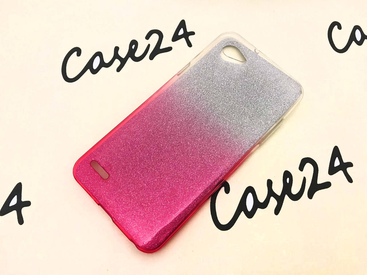 

TPU чехол Gradient для LG Q6 (3 цвета) рзовый
