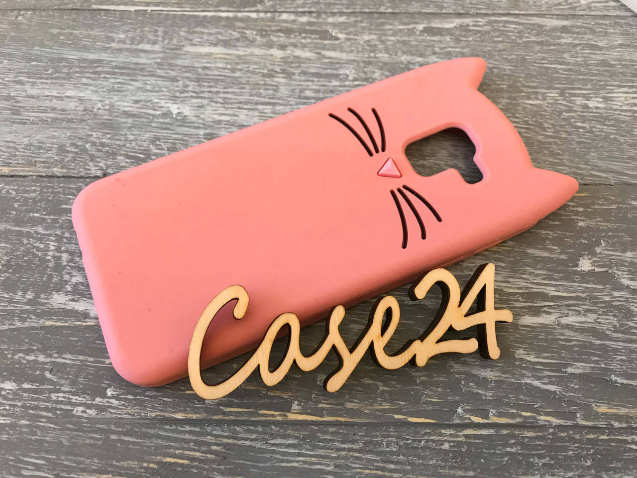 

Резиновый 3D чехол для Samsung Galaxy J6 J600 2018 Усики (3 цвета) розовый